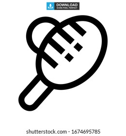 Tischtennissymbol oder Logo einzeln auf Zeichen Vektorillustration Illustration - hochwertige Vektorsymbole mit schwarzem Hintergrund
