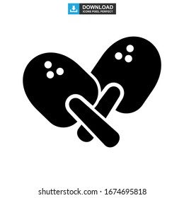 ping pong icon or logo isolated sign symbol vector illustration - high quality black style vector icons

