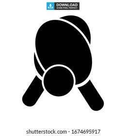 ping pong icon or logo isolated sign symbol vector illustration - high quality black style vector icons
