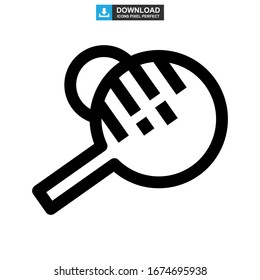 ping pong icon or logo isolated sign symbol vector illustration - high quality black style vector icons
