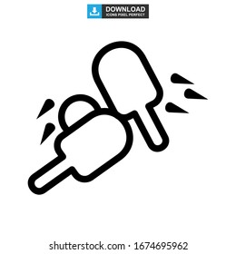 ping pong icon or logo isolated sign symbol vector illustration - high quality black style vector icons
