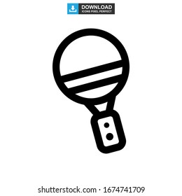 ping pong icon or logo isolated sign symbol vector illustration - high quality black style vector icons
