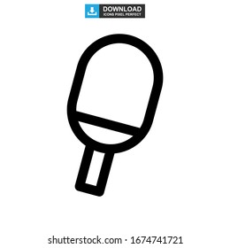 ping pong icon or logo isolated sign symbol vector illustration - high quality black style vector icons
