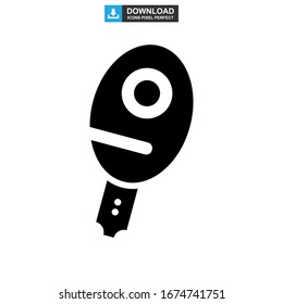 ping pong icon or logo isolated sign symbol vector illustration - high quality black style vector icons
