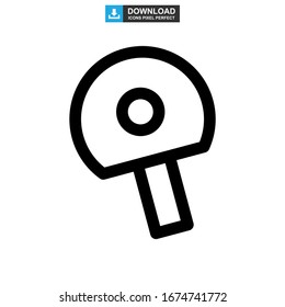 ping pong icon or logo isolated sign symbol vector illustration - high quality black style vector icons
