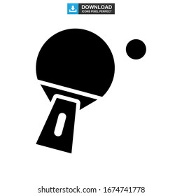 Tischtennissymbol oder Logo einzeln auf Zeichen Vektorillustration Illustration - hochwertige Vektorsymbole mit schwarzem Hintergrund
