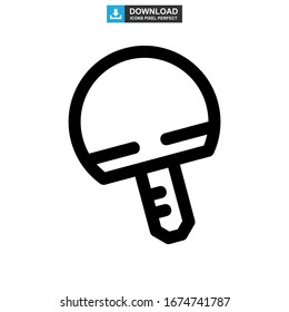 Icono de ping pong o logotipo símbolo de signo aislado ilustración vectorial - iconos vectoriales de estilo negro de alta calidad
