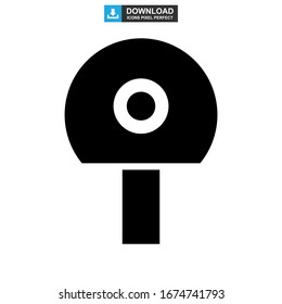 ping pong icon or logo isolated sign symbol vector illustration - high quality black style vector icons
