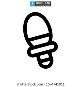 Icono de ping pong o logotipo símbolo de signo aislado ilustración vectorial - iconos vectoriales de estilo negro de alta calidad
