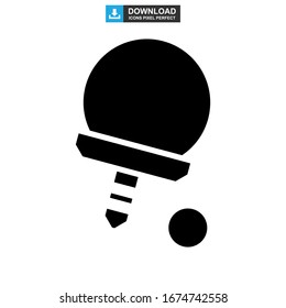 ping pong icon or logo isolated sign symbol vector illustration - high quality black style vector icons
