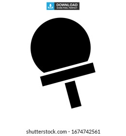 ping pong icon or logo isolated sign symbol vector illustration - high quality black style vector icons
