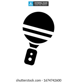 ping pong icon or logo isolated sign symbol vector illustration - high quality black style vector icons
