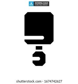 Icono de ping pong o logotipo símbolo de signo aislado ilustración vectorial - iconos vectoriales de estilo negro de alta calidad
