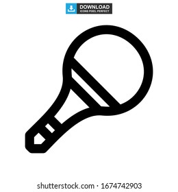 ping pong icon or logo isolated sign symbol vector illustration - high quality black style vector icons
