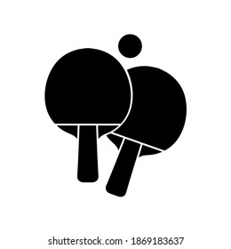 Ping pong icon, logo isolated on a white background