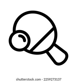 ping pong icon or logo isolated sign symbol vector illustration - high quality black style vector icons