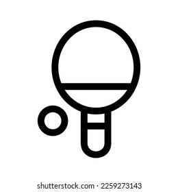 ping pong icon or logo isolated sign symbol vector illustration - high quality black style vector icons