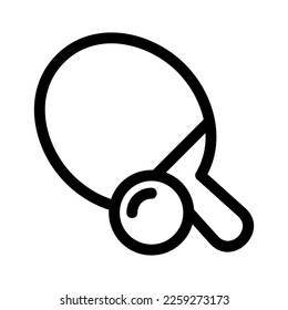 ping pong icon or logo isolated sign symbol vector illustration - high quality black style vector icons