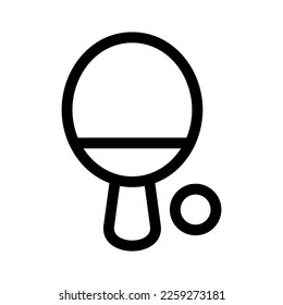 ping pong icon or logo isolated sign symbol vector illustration - high quality black style vector icons