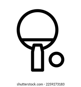 ping pong icon or logo isolated sign symbol vector illustration - high quality black style vector icons