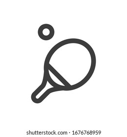 Icono de Ping pong sobre fondo blanco