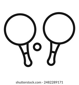 Ping Pong Icon Pack Table Tennis Illustrations for Indoor Sports and Games