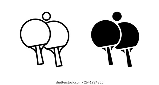 Ping pong Icon set. Symbol isolated on white background. vector illustration.