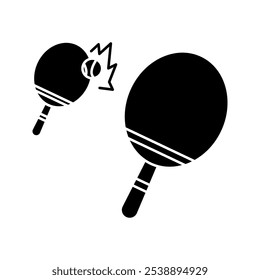 Ping pong icon set. Table tennis racket Symbol. Table tennis sign.on white background