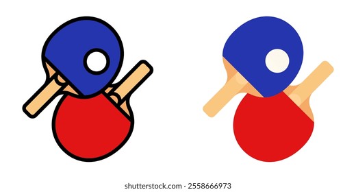 Ping Pong icon set. Table tennis sign. for mobile concept and web design. vector illustration on white background