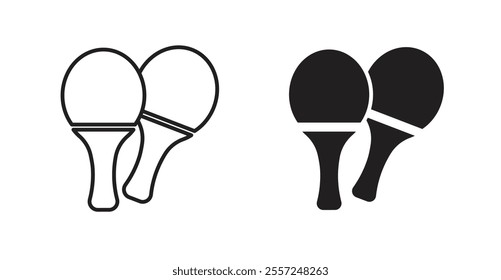 Ping pong Icon set. vector illustration set