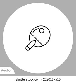 Ping pong icon sign vector,Symbol, logo illustration for web and mobile