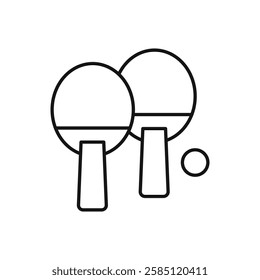 Ping pong icon. simple thin line vector icon