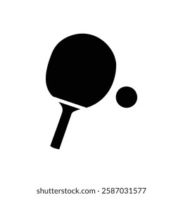 ping pong icon Simple thin line logo