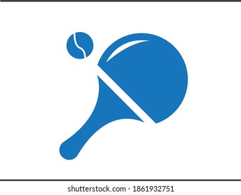 Icono de Ping pong ilustración vectorial simple