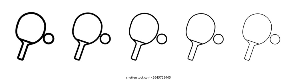ping pong icon simple vector outline logo