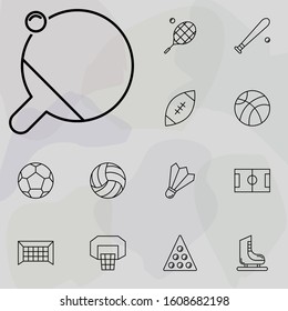 Ping pong icon. Sport icons universal set for web and mobile