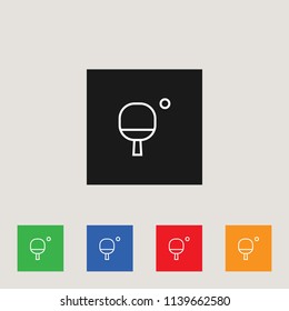 Ping pong icon, stock vector illustration, EPS10.