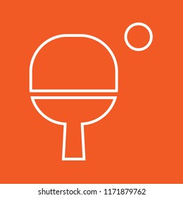 Ping pong icon, stock vector illustration, EPS10.