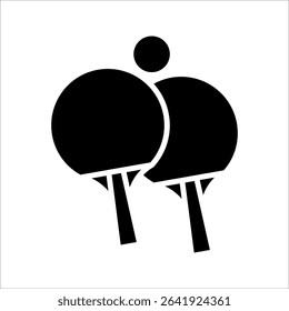 Ping pong Icon. Symbol isolated on white background. vector illustration.