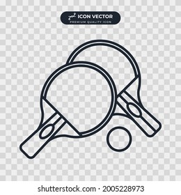 ping pong icon symbol template for graphic and web design collection logo vector illustration