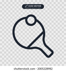 plantilla de símbolo de icono de ping pong para la colección de diseño gráfico y web ilustración vectorial