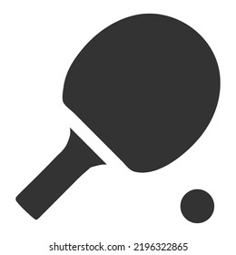 Ping pong icon. Table tennis sign. Flat style vector illustration isolated on white background