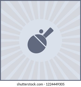Ping pong Icon in trendy flat style isolated on grey background. Sport symbol for your web design, logo, UI. Vector illustration, EPS10.