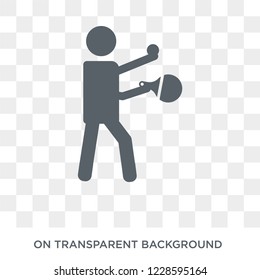 Ping pong icon. Trendy flat vector Ping pong icon on transparent background from Activity and Hobbies collection. 