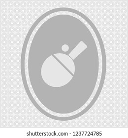 Ping pong Icon in trendy flat style isolated on grey background. Sport symbol for your web design, logo
