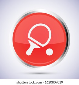 Ping pong icon in trendy flat style isolated on white background. Sport icon for your web design, logo, user interface. Vector illustration