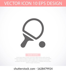 Ping pong icon in trendy flat style isolated on white background. Sport icon for your web design, logo, user interface. Vector illustration