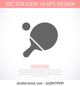 Ping pong icon in trendy flat style isolated on white background. Sport icon for your web design, logo, user interface. Vector illustration