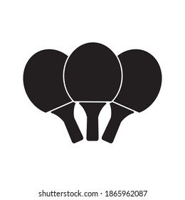 Icono de ping pong en un estilo moderno y plano aislado en un fondo blanco. Icono deportivo para tu diseño web, logotipo. Ilustración del vector