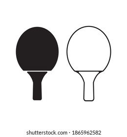 Ping pong icon in trendy flat style isolated on white background. Sport icon for your web design, logo. Vector illustration
